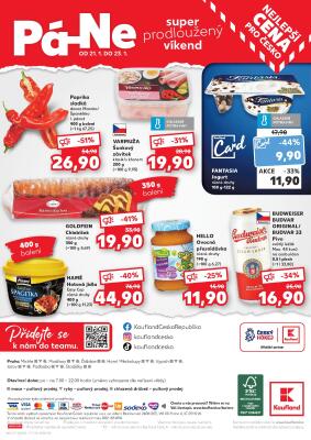 akční leták Kaufland 19.1.2022-25.1.2022
