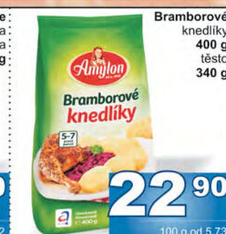 Bramborové knedlíky v prášku Amylon