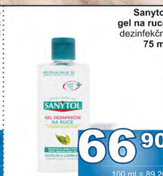 Dezinfekční gel na ruce Sanytol