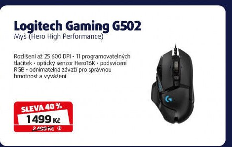 Logitech Gaming G502 Myš