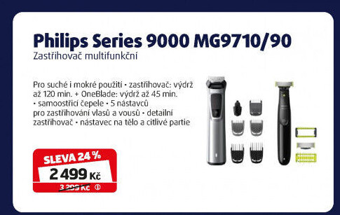 Zastřihovač Philips Series 9000 MG9710/90 + OneBlade