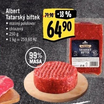Biftek tatarský Od řezníka Albert