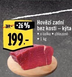 Hovězí kýta zadní bez kosti