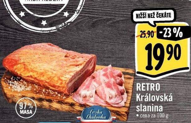 Královská slanina Albert Retro