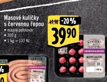 Masové kuličky s červenou řepou Albert