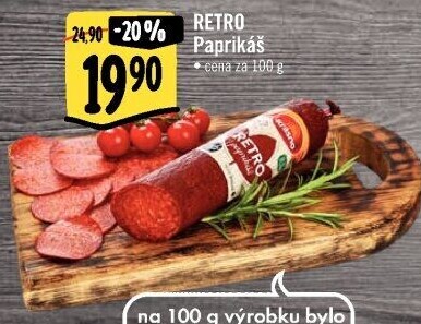 Salám Paprikáš Albert Retro