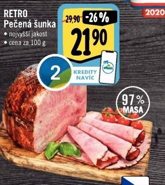 Šunka pečená nejvyšší jakosti Albert Retro