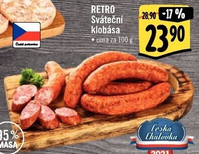 Sváteční klobása Retro Albert