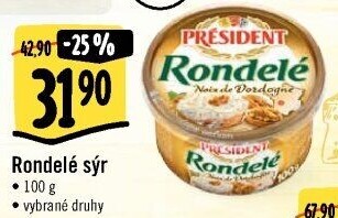 Sýr termizovaný Rondelé President