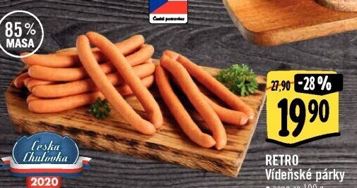 Vídeňské párky Albert Retro