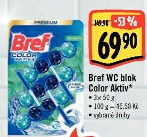 WC blok tuhý Color Aktiv Bref