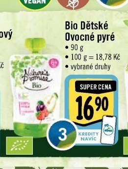 Bio Dětské Ovocné pyré