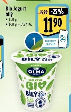 Bílý jogurt bio Olma