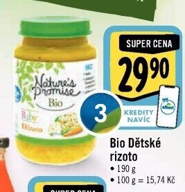 Hotová jídla dětská bio Nature'