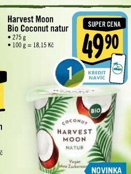 Kokosový jogurt bio bez laktózy Harvest Moon