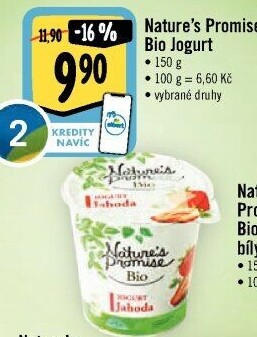 Ochucený jogurt bio Nature'