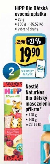 Oplatek ovocný Bio HiPP