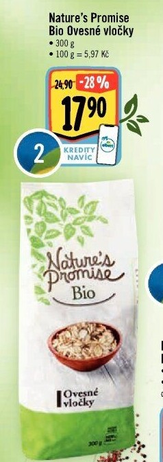 Ovesné vločky bio Nature'