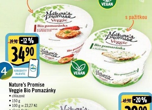 Pomazánky Veggie Bio Nature'