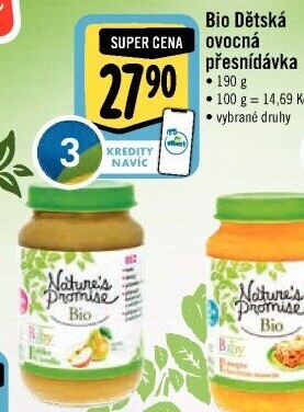 Přesnídávka ovocná Bio Baby Nature'