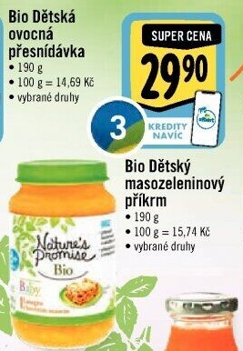 Příkrm masozeleninový Bio Baby Nature'
