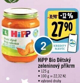 Příkrm zeleninový Bio HiPP