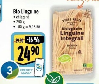 Těstoviny celozrnné chlazené bio Albert Heijn