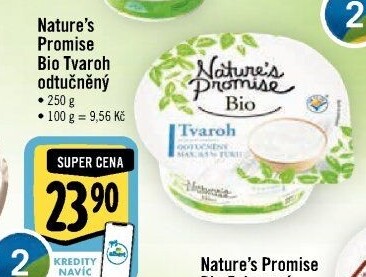 Tvaroh odtučněný bio Nature'