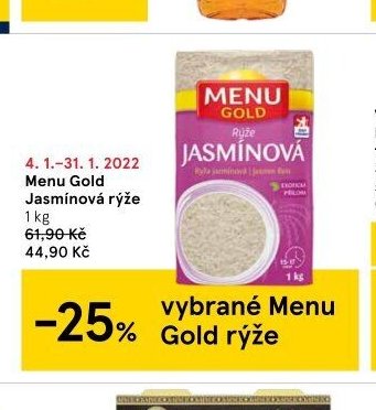 Menu Gold Jasmínová rýže