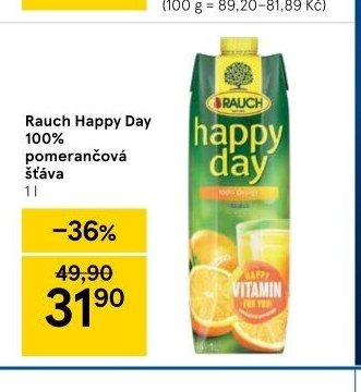Rauch Happy Day 100% pomerančová šťáva