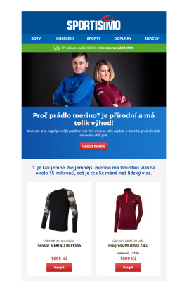 akční leták Sportisimo 16.1.2022-21.1.2022