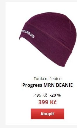 Funkční čepice Progress MRN BEANIE