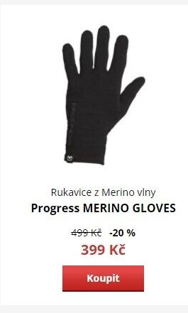 Rukavice z Merino vlny Progress MERINO GLOVES