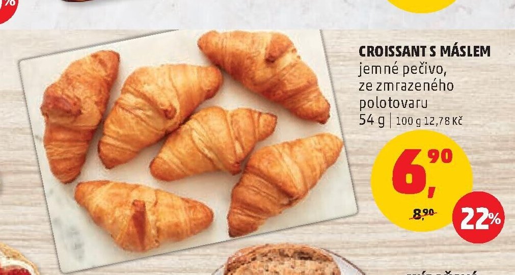 Croissant s máslem