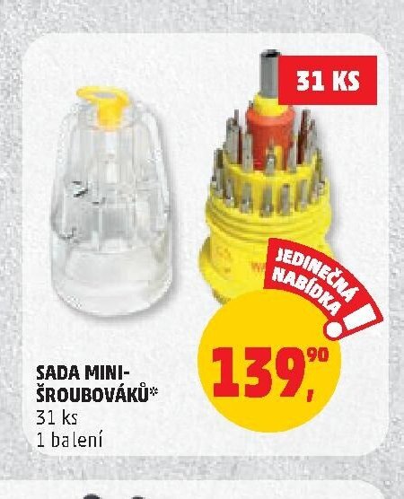 SADA MINI-ŠROUBOVÁKŮ