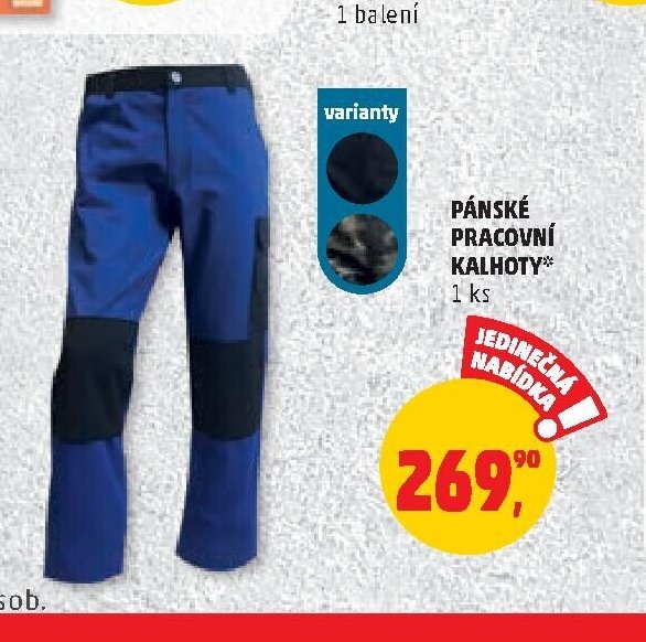 PÁNSKÉ PRACOVNÍ KALHOTY