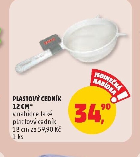 Plastový cedník 12 cm