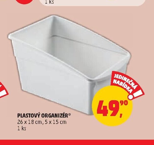 Plastový organizér