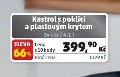Kastrol s poklicí a plastovým krytem