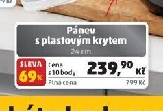 Pánev s plastovým krytem