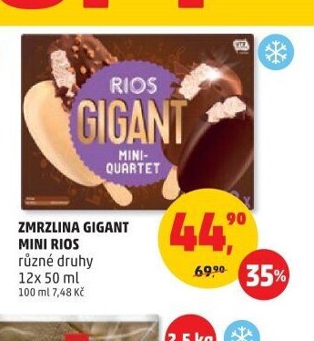 Zmrzlina Gigant Mini Rios