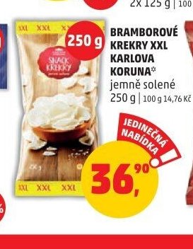 Bramborové krekry XXL Karlova Koruna