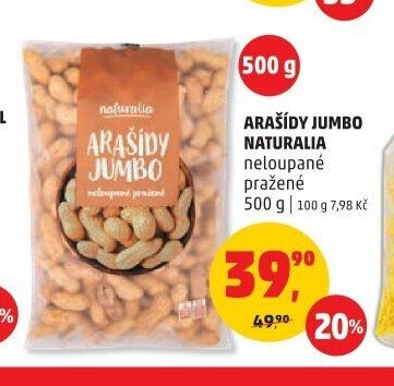 ARAŠÍDY JUMBO NATURALIA
