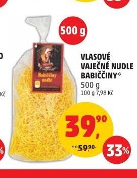 VLASOVÉ VAJEČNÉ NUDLE BABIČČINY