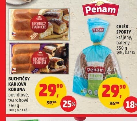 BUCHTIČKY KARLOVA KORUNA povidlové, tvarohové
