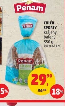 CHLÉB SPORTY krájený, balený