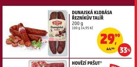 DUNAJSKÁ KLOBÁSA ŘEZNÍKŮV TALÍŘ