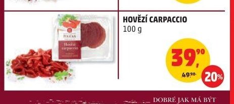 HOVĚZÍ CARPACCIO