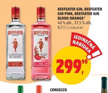 Beefeater Gin, Beefeater Gin Pink, Beefeater Gin Blood Orange