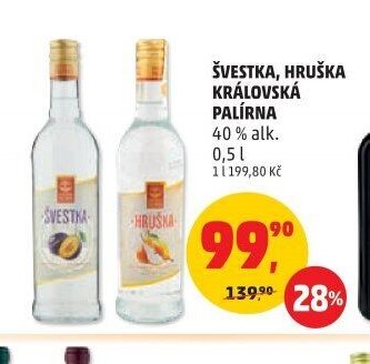 Švestka, Hruška Královská Palírna